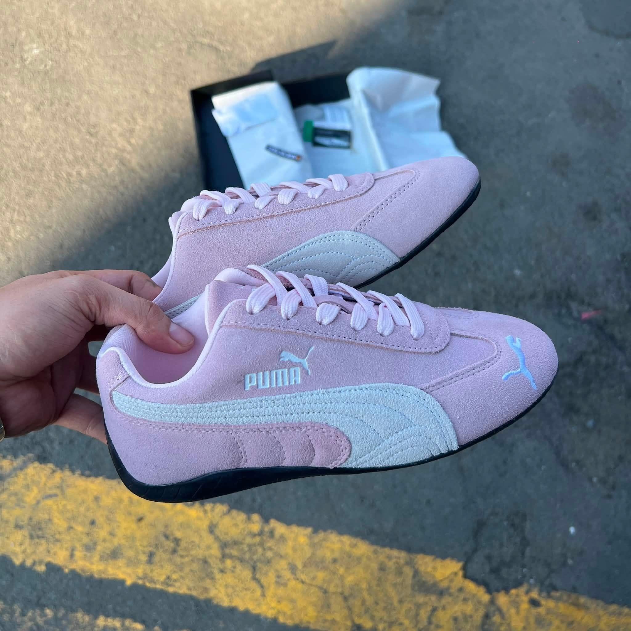甜酷赛车风!PUMA Speedcat 淡粉款,Y2K辣妹必备